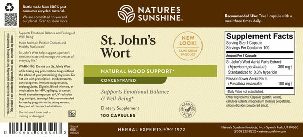 St. John’s Wort  Concentrate (100 caps)*