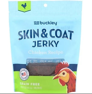 Buckley, Skin & Coat Jerky, Dog Treats, Beef Recipe, 5 oz (141.7 g)