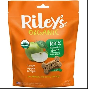 Copy of Riley’s Organics, Dog Treats, Small Bone, Tasty Apple Recipe, 5 oz (142 g)