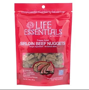 Cat-Man-Doo, Life Essentials, Freeze Dried Sirloin Beef Nuggets, For Cats & Dogs, 6 oz (170 g)