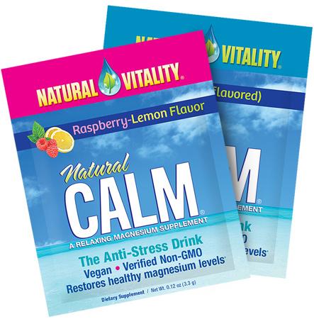 Natural Calm Raspberry-Lemon (Natural Vitality) 30 ct