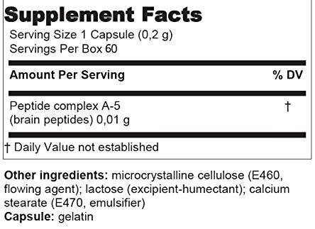 Cerluten® A-5 Nervous System Peptide Bioregulator - 60 Capsules