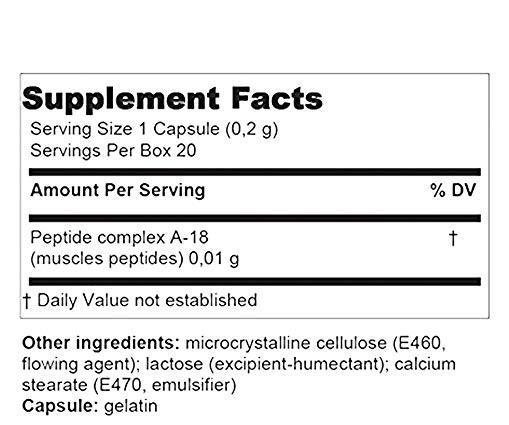 GOTRATIX® - A-18 MUSCLE PEPTIDE BIOREGULATOR - 20 CAPSULES