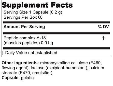 Gotratix - A-18 Muscle Peptide Bioregulator - 60 Capsules