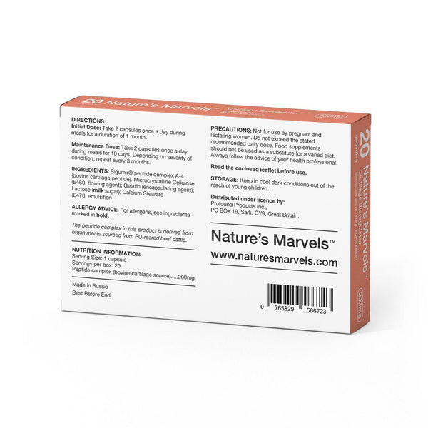 Nature’s Marvels – Cartilage Bioregulator with Sigumir 20 Caps