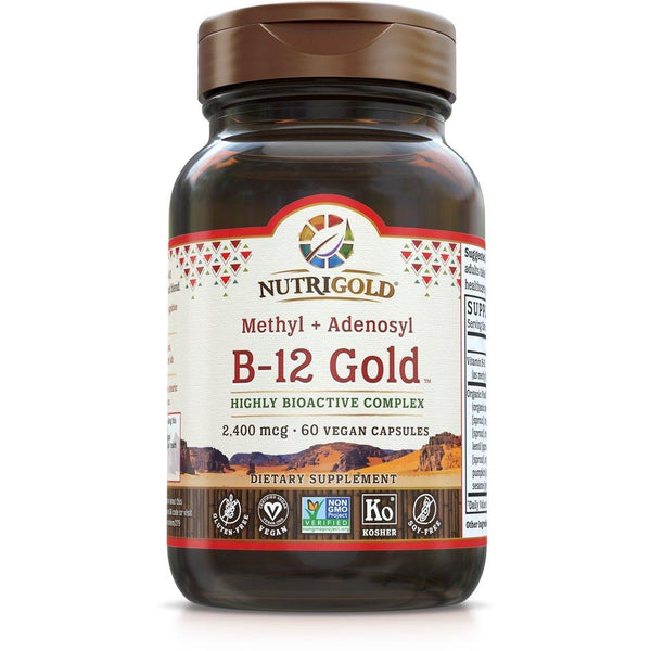 B-12 GOLD 2,400 MCG - 60 VEGAN CAPSULES