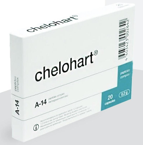 CHELOHART - A-14 HEART PEPTIDE BIOREGULATOR - 20 CAPSULES