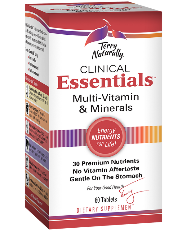 Clinical Essentials 60 tablet - Multi-Vitamin & Mineral supplement - Terry Naturally