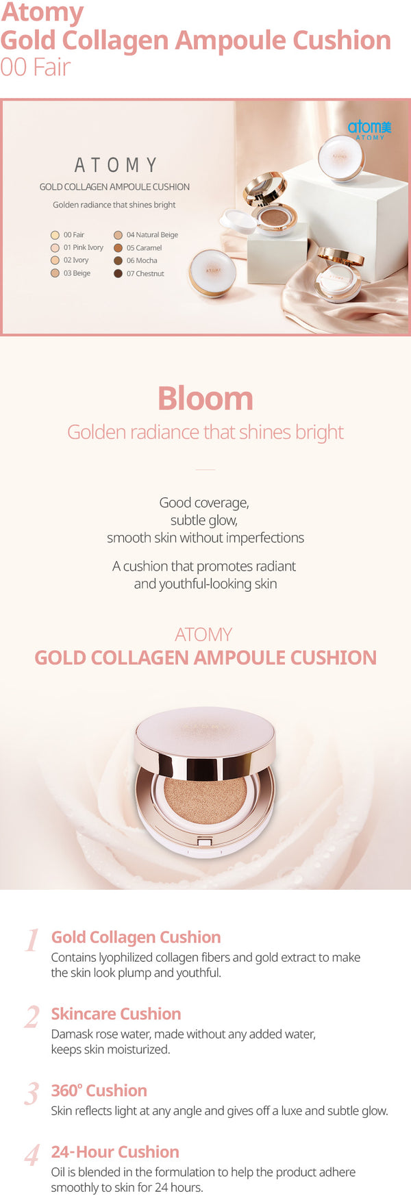 BEAUTY Gold Collagen Ampoule Cushion 00 Fair