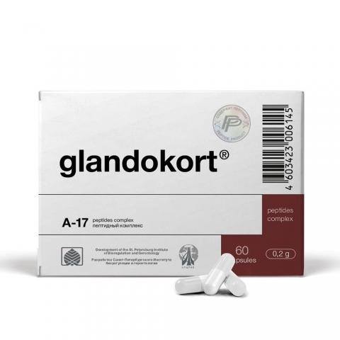 Glandokort - A-17 Adrenal Peptide Bioregulator - 60 Capsules