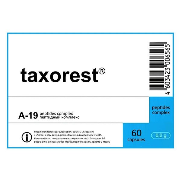 TAXOREST - A-19 LUNG PEPTIDE BIOREGULATOR - 60 CAPSULES