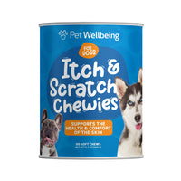 Itch & Scratch Chewies for Dogs (Soothes itching and scratching, hot spots, itchy paws, licking or chewing)