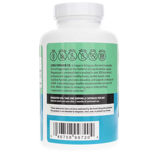 Lively Vitamin Co Magnesium Ease 180 Capsules