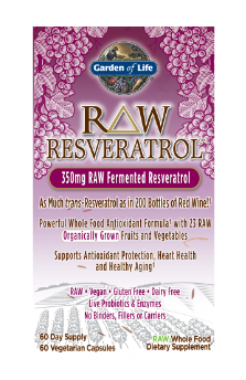 Raw Resveratrol (Garden Of Life) 60 caps
