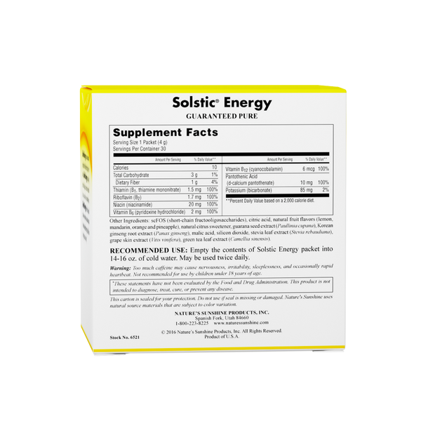 Solstic Energy  (30 packets)