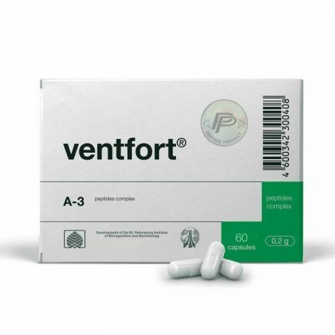 Ventfort - A-3 Blood Vessel Peptide Bioregulator - 60 Capsules